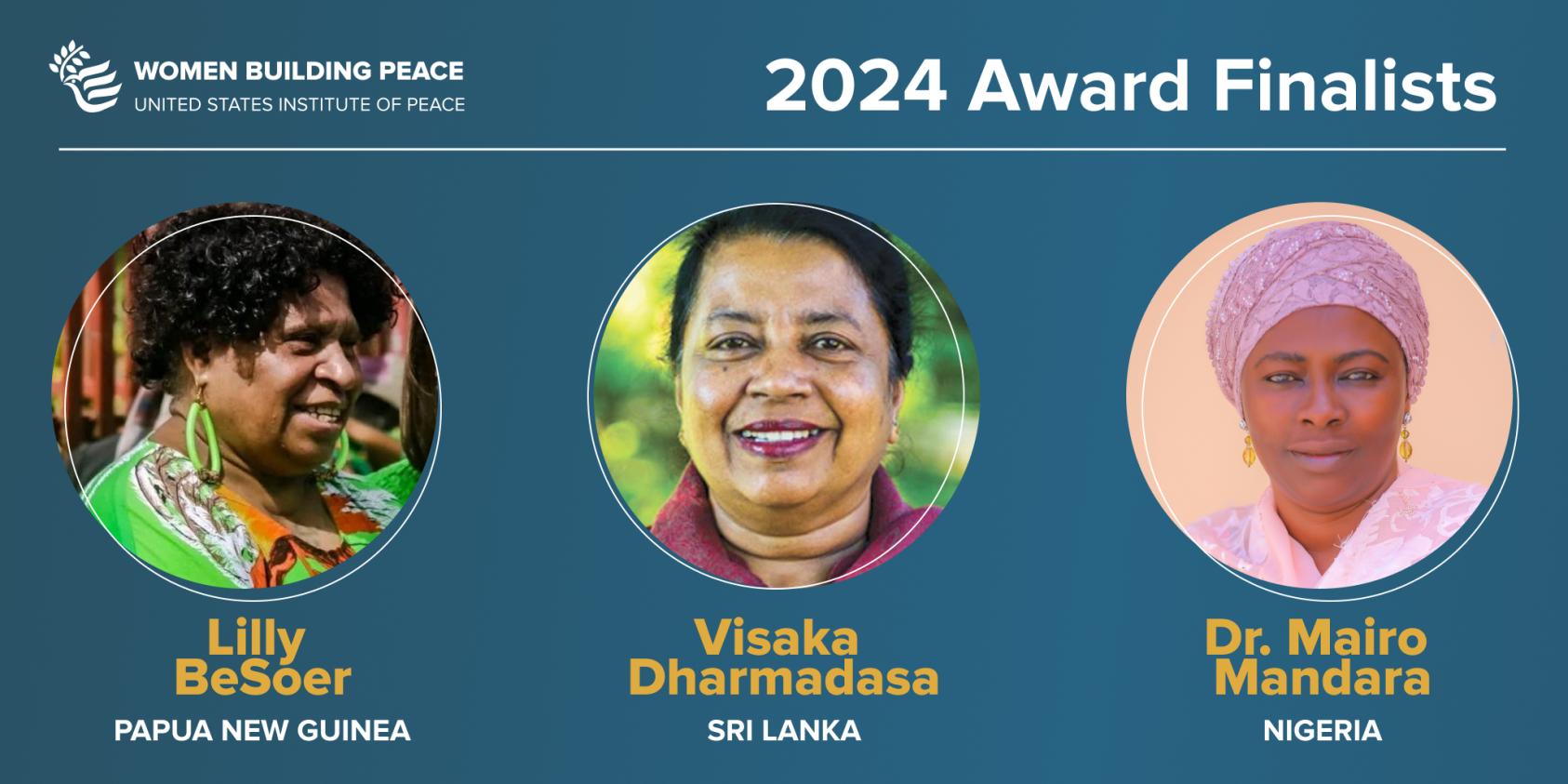 Dr. Mandara emerges as finalist for USIP women building peace award