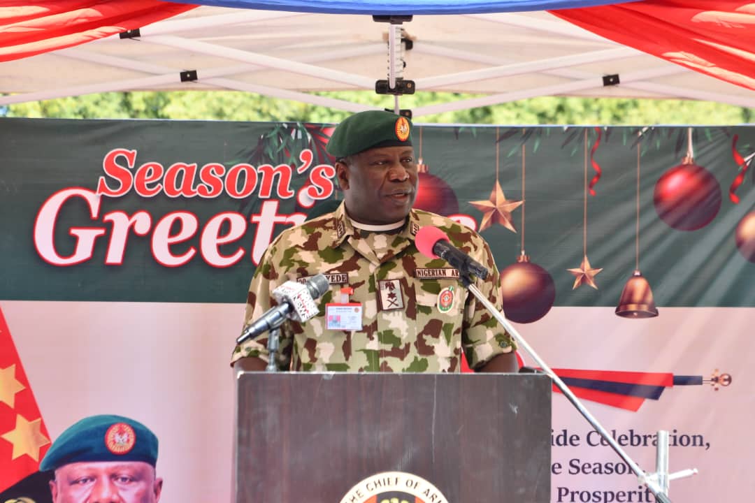 COAS spends Christmas with troops in Borno, pledges support COAS spends Christmas with troops in Borno, pledges support