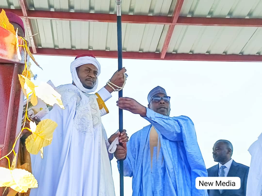 Shehu of Bama receives staff of office Shehu of Bama receives staff of office