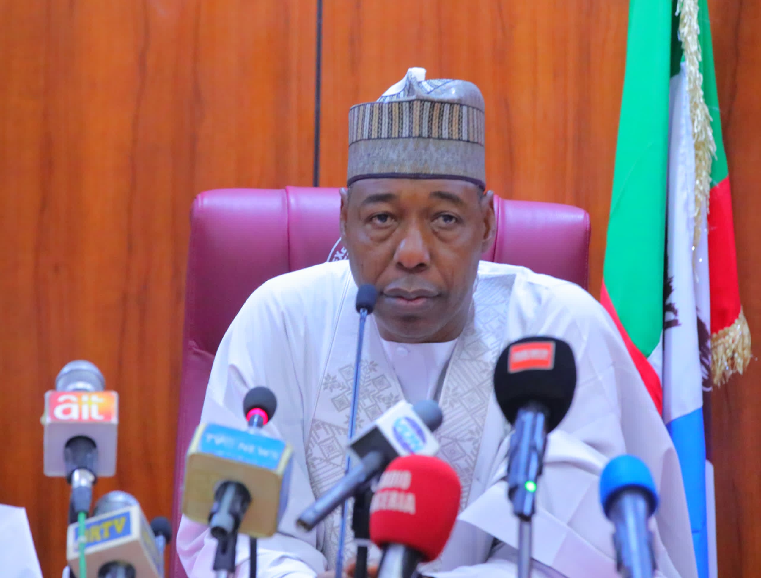 Gov. Zulum urges military to take the fight to terrorists