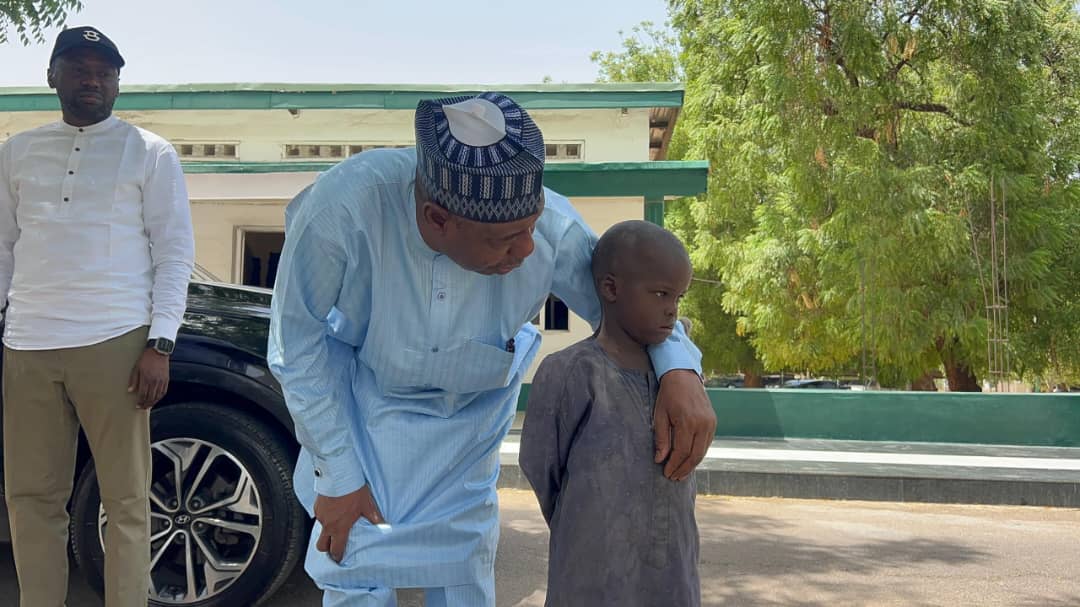 JUST IN: Gov. Zulum Meets, offers support to minor severely flogged in a viral video JUST IN: Gov. Zulum Meets, offers support to minor severely flogged in a viral video