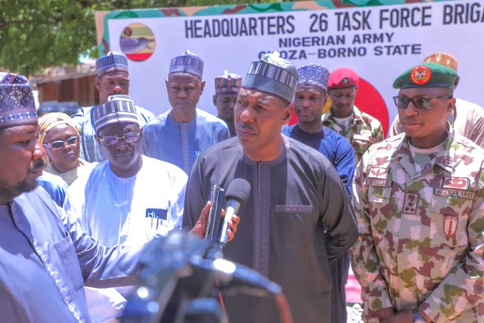 Borno Govt bolsters security in Izge with new vehicles and motorcycles Borno Govt bolsters security in Izge with new vehicles and motorcycles