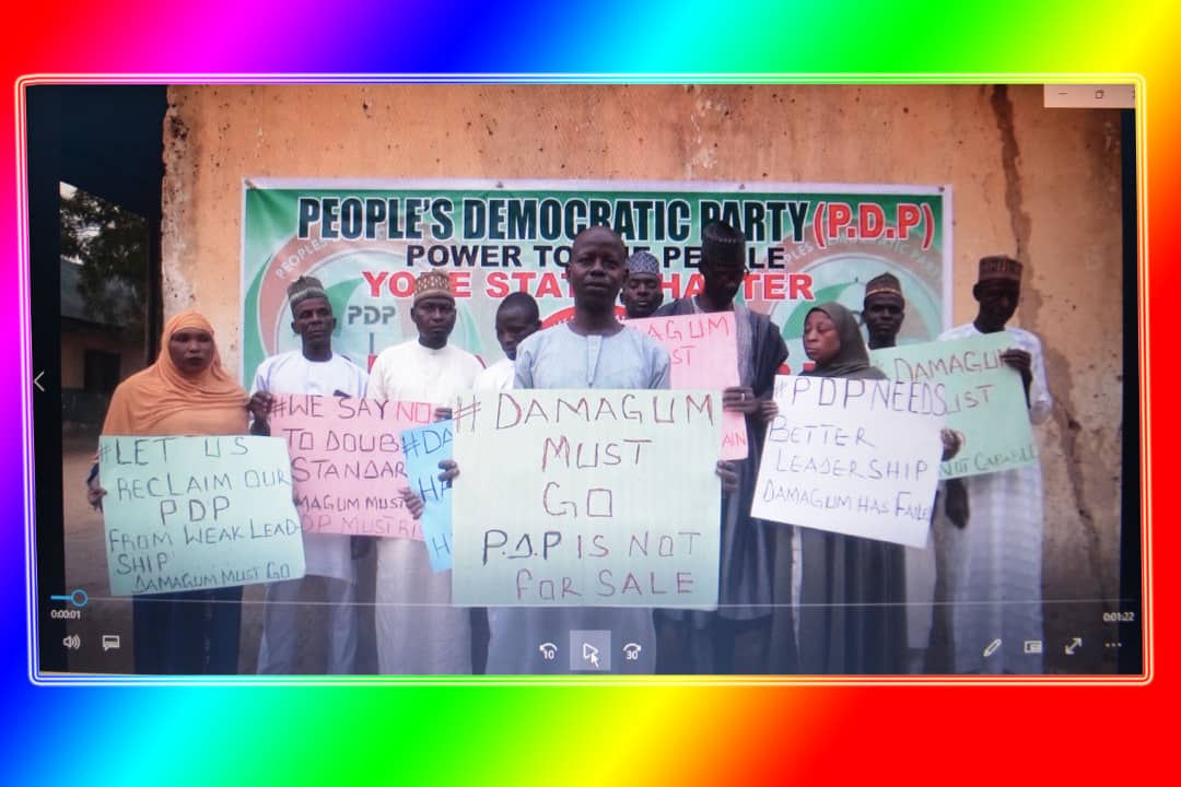 Yobe youths stage protest against Amb. Damagum Yobe youths stage protest against Amb. Damagum