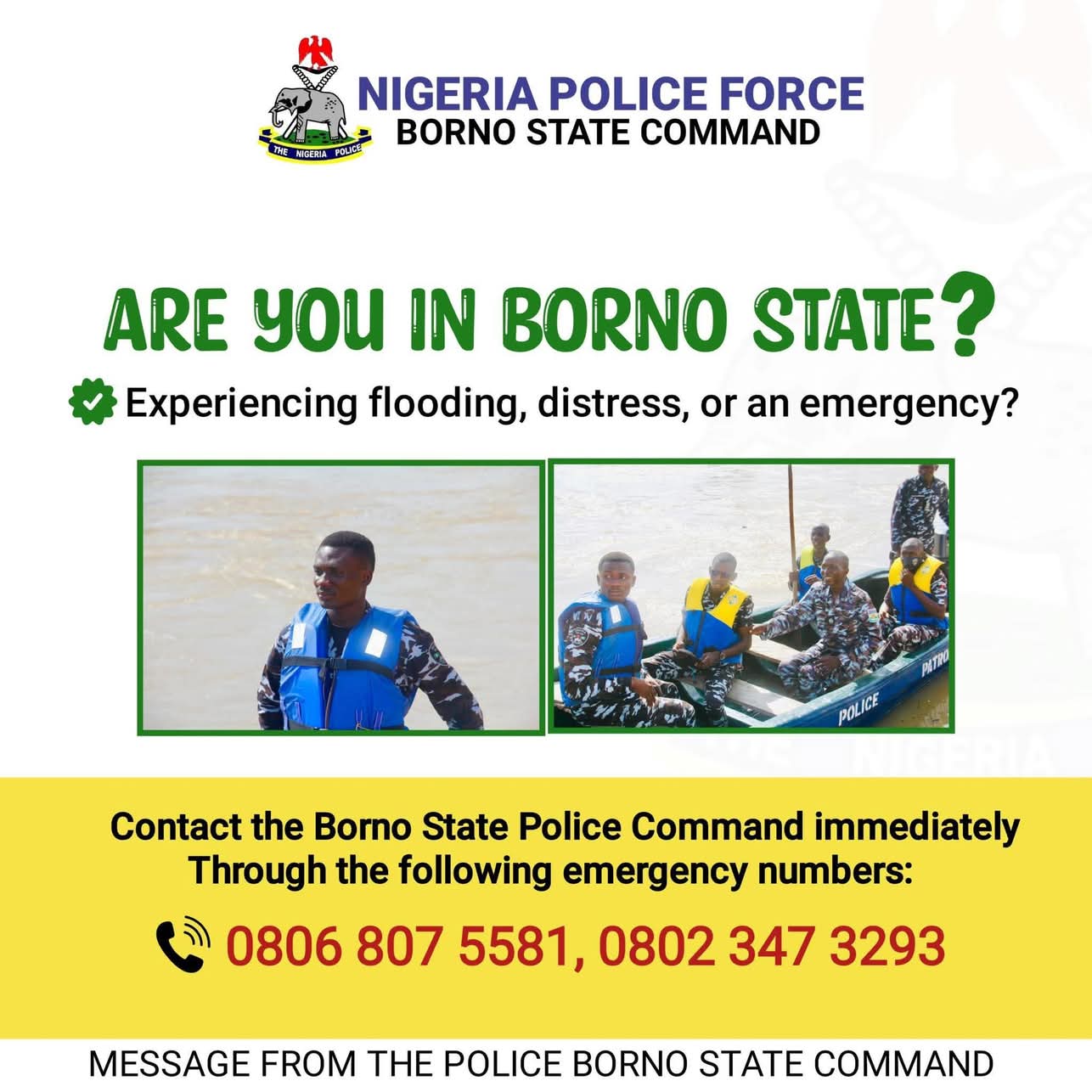 Maiduguri Flood: Police deploy patrols, eight buildings collapse, no casualty recorded Maiduguri Flood: Police deploy patrols, eight buildings collapse, no casualty recorded