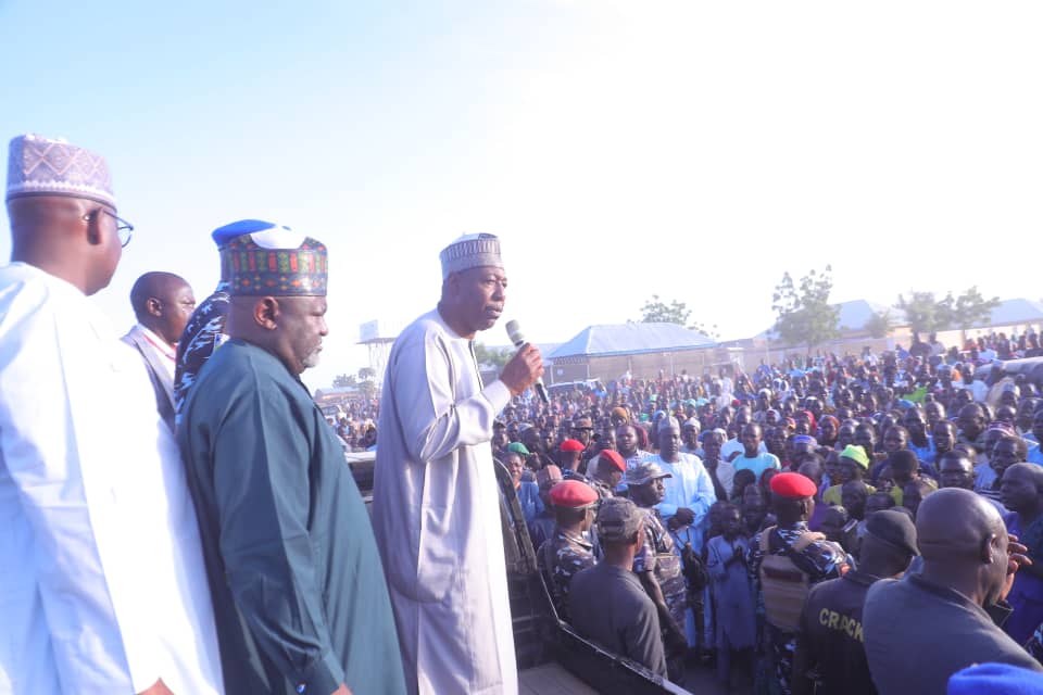 Gov. Zulum pledges to secure Banki from terrorists after recent attack Gov. Zulum pledges to secure Banki from terrorists after recent attack